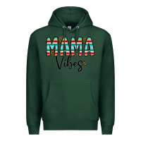 Sports Green mama vibes Premium Hoodie - CowhideDigitalArt