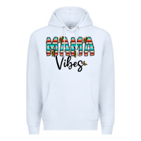 White mama vibes Premium Hoodie - CowhideDigitalArt