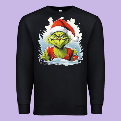 Grinch Premium Sweatshirt Designed By Unal Design