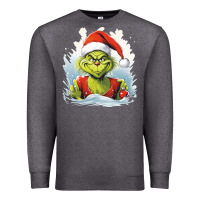 Charcoal Heather Grinch Premium Sweatshirt - Unal Design