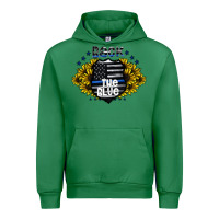 Emerald back the blue Urban Hoodie - CowhideDigitalArt