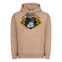 Pigment Burro back the blue Urban Hoodie - CowhideDigitalArt