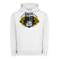 Pigment Lunar Rock back the blue Urban Hoodie - CowhideDigitalArt