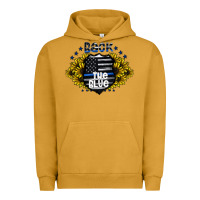 Pigment Peanut Butter back the blue Urban Hoodie - CowhideDigitalArt
