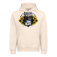 Sandshell back the blue Urban Hoodie - CowhideDigitalArt