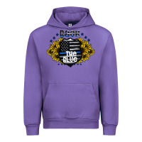 Tulip back the blue Urban Hoodie - CowhideDigitalArt