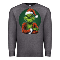 Charcoal Heather Grinch Premium Sweatshirt - Unal Design