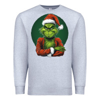 Heather Grey Grinch Premium Sweatshirt - Unal Design