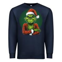 Navy Grinch Premium Sweatshirt - Unal Design
