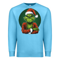 Ocean Blue Grinch Premium Sweatshirt - Unal Design