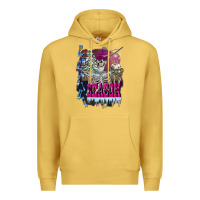 Antique Gold freezing season skeleton Premium Hoodie - FaDigitalArtStudio
