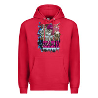 Cardinal freezing season skeleton Premium Hoodie - FaDigitalArtStudio