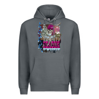Rock freezing season skeleton Premium Hoodie - FaDigitalArtStudio