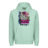 Seafoam freezing season skeleton Premium Hoodie - FaDigitalArtStudio