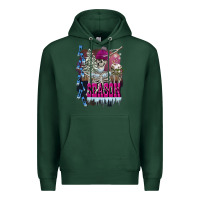 Sports Green freezing season skeleton Premium Hoodie - FaDigitalArtStudio