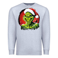 Heather Grey Grinch Premium Sweatshirt - Unal Design