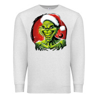 Oatmeal Heather Grinch Premium Sweatshirt - Unal Design