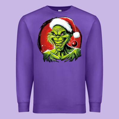 Grinch Premium Sweatshirt Designed By Unal Design