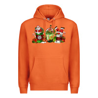 Carrot coffee cups with santa claus Premium Hoodie - FaDigitalArtStudio
