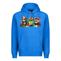 True Royal coffee cups with santa claus Premium Hoodie - FaDigitalArtStudio