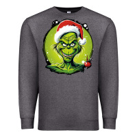 Charcoal Heather Grinch Premium Sweatshirt - Unal Design