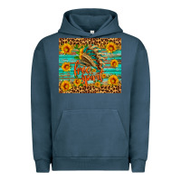 Pigment Midnight Navy free spirit Urban Hoodie - HRA Design Shop