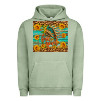 Pigment Oil Green free spirit Urban Hoodie - HRA Design Shop