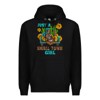 Black just a small town girl Premium Hoodie - HRA Design Shop