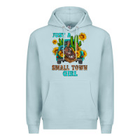 Blue Mist just a small town girl Premium Hoodie - HRA Design Shop