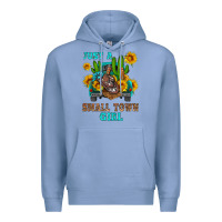 Colony Blue just a small town girl Premium Hoodie - HRA Design Shop