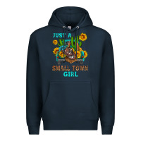 Navy just a small town girl Premium Hoodie - HRA Design Shop