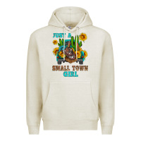 Oatmeal Heather just a small town girl Premium Hoodie - HRA Design Shop