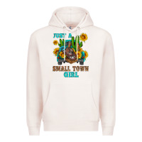 Pale Pink just a small town girl Premium Hoodie - HRA Design Shop