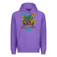 Purple just a small town girl Premium Hoodie - HRA Design Shop