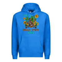 True Royal just a small town girl Premium Hoodie - HRA Design Shop