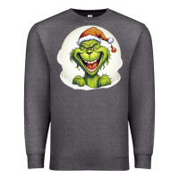 Charcoal Heather Grinch Premium Sweatshirt - Unal Design
