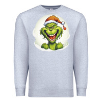 Heather Grey Grinch Premium Sweatshirt - Unal Design