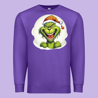 Grinch Premium Sweatshirt Designed By Unal Design