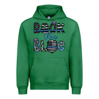 Emerald back the blue1 Urban Hoodie - CowhideDigitalArt