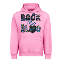 Fuchsia Pink back the blue1 Urban Hoodie - CowhideDigitalArt