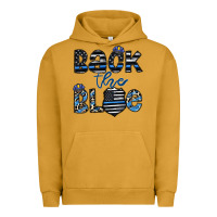 Pigment Peanut Butter back the blue1 Urban Hoodie - CowhideDigitalArt