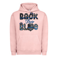 Pigment Salmon back the blue1 Urban Hoodie - CowhideDigitalArt