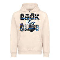 Sandshell back the blue1 Urban Hoodie - CowhideDigitalArt
