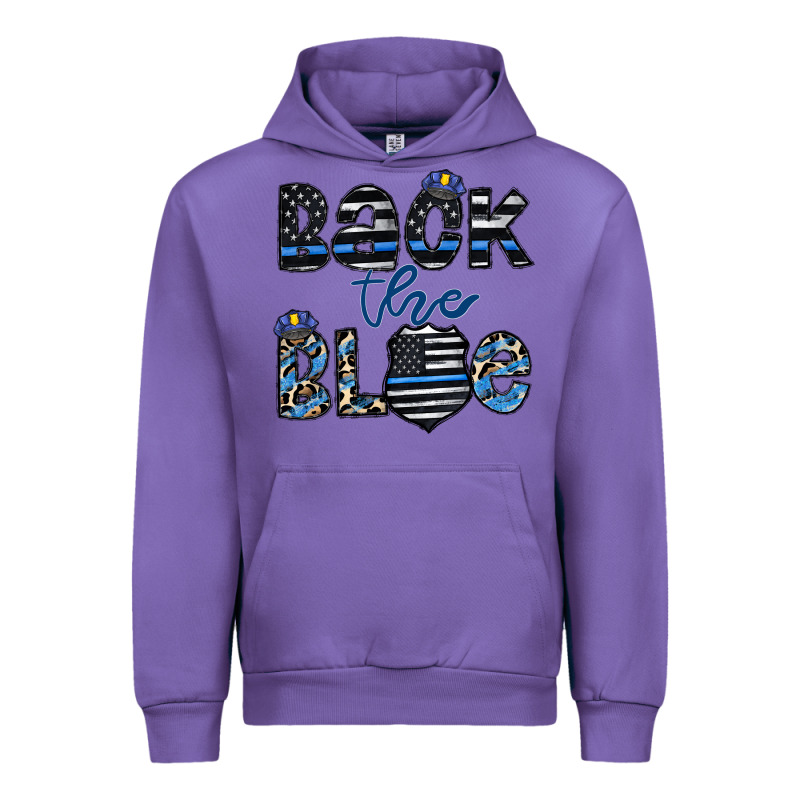 Back The Blue1 Urban Hoodie by CowhideDigitalArt | Teevron