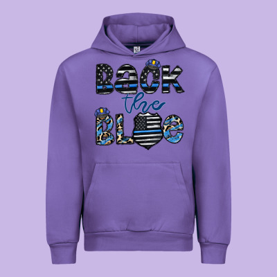 Back The Blue1 Urban Hoodie Designed By Cowhidedigitalart