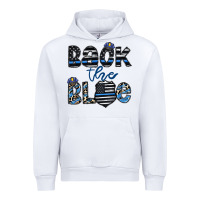 White back the blue1 Urban Hoodie - CowhideDigitalArt
