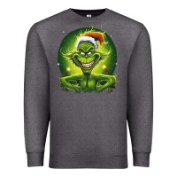 Charcoal Heather Grinch Premium Sweatshirt - Unal Design