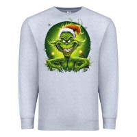 Heather Grey Grinch Premium Sweatshirt - Unal Design