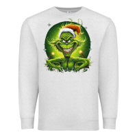Oatmeal Heather Grinch Premium Sweatshirt - Unal Design