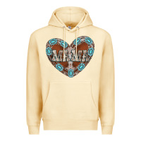 Pina Colada mama heart cowhide Premium Hoodie - CowhideDigitalArt